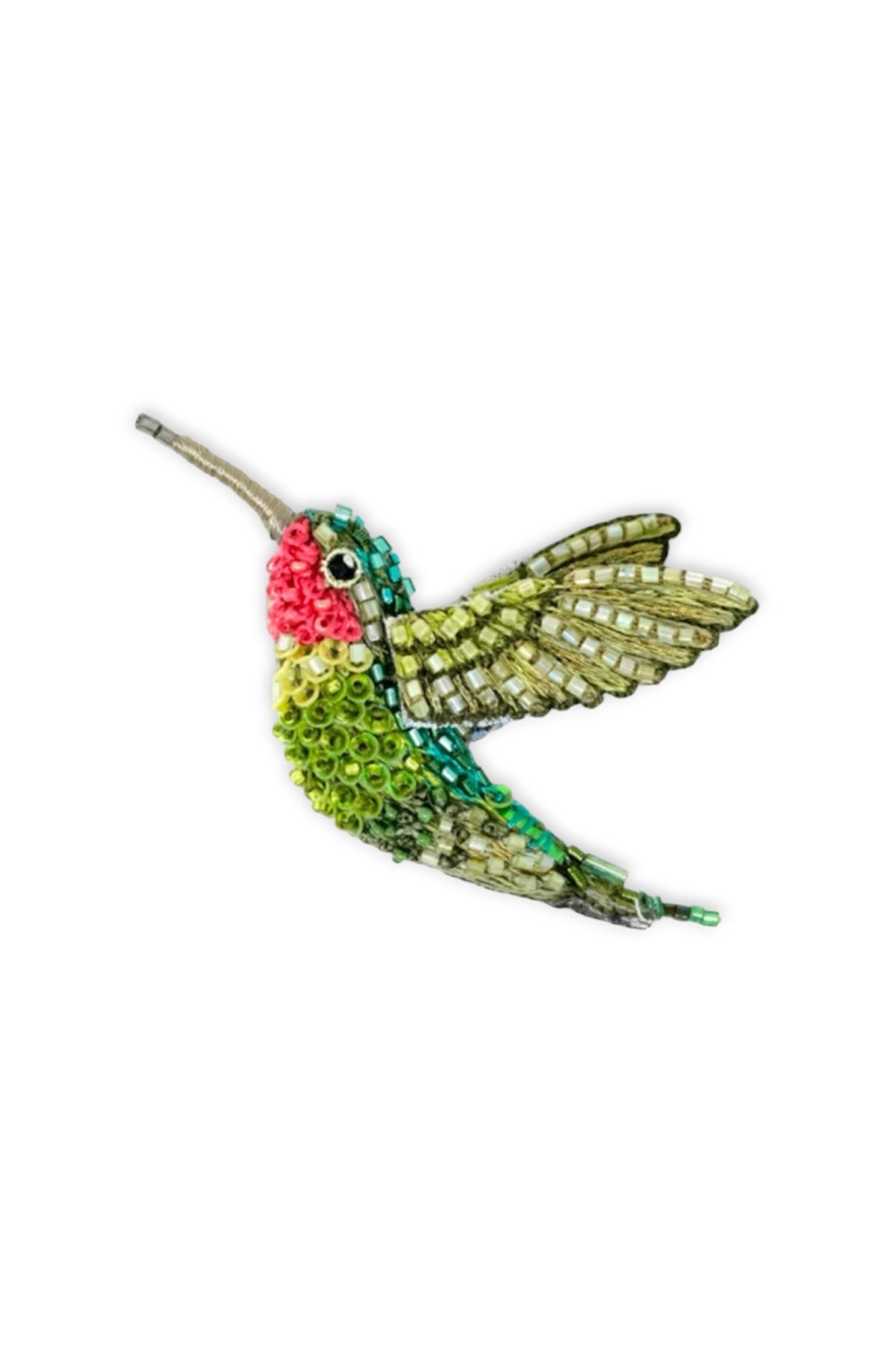 Trovelore Ruby-Throated Hummingbird Brooch