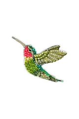 Trovelore Ruby Throated Hummingbird Broche