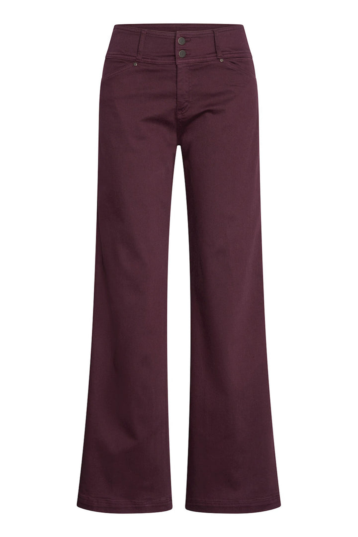 Cloud9 Lotus Wide Jeans #farve_aubergine