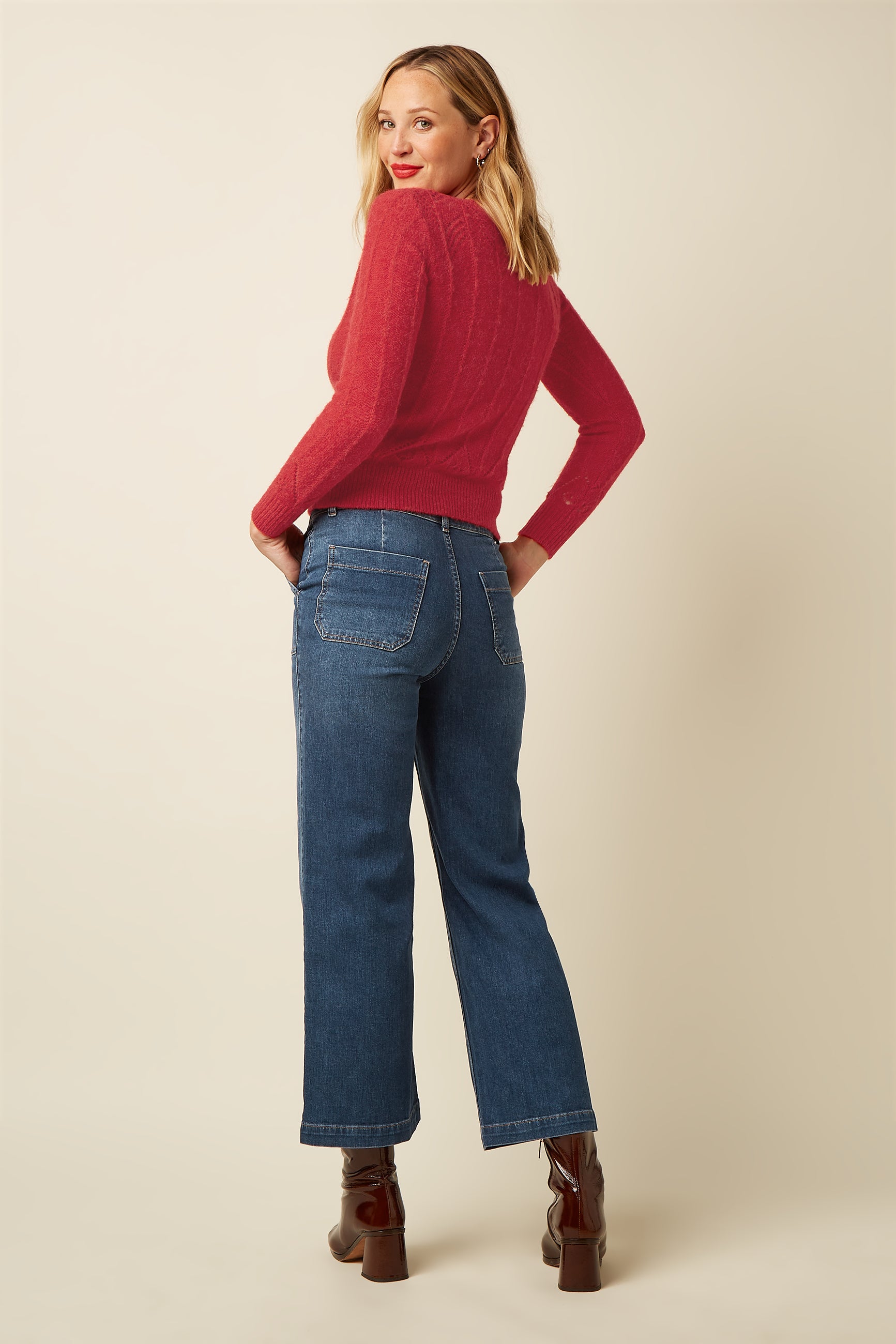 King Louie Debra Pants Onyx Denim Washed