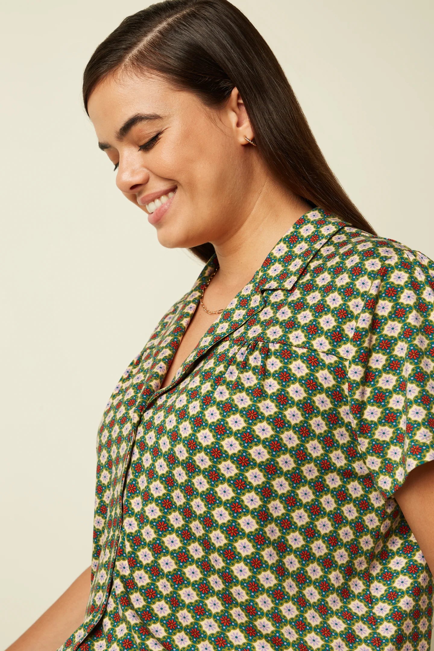 King Louie Tex Blouse Jade