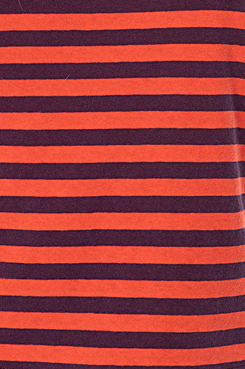 Surkana Fusi Wide Striped T-shirt #farve_maroon