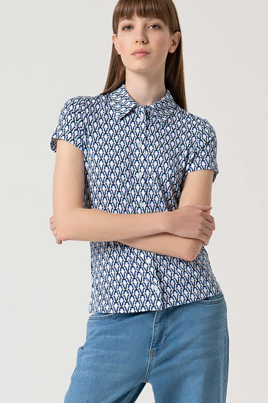 Surkana Orve Short Sleeve Shirt #farve_azul