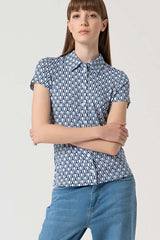 Surkana Orve Short Sleeve Shirt #farve_azul