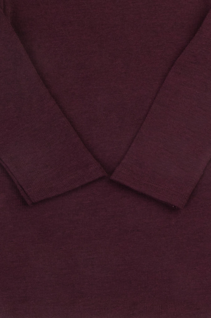 Joha Rundhals Rib Bluse Merinould