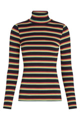 King Louie Rollneck Top Lottie Stripe
