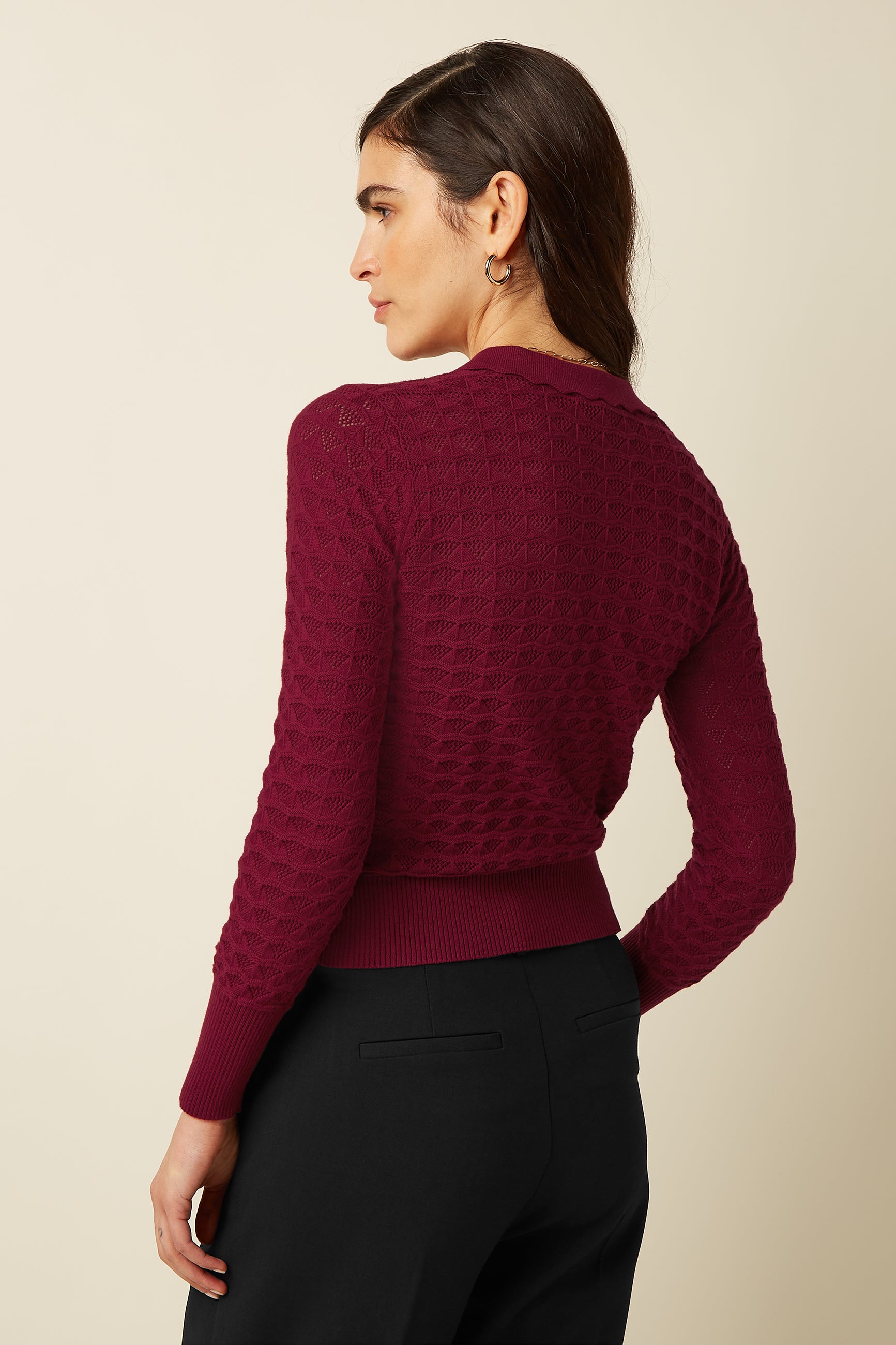 King Louie Polo Top Avel Knit