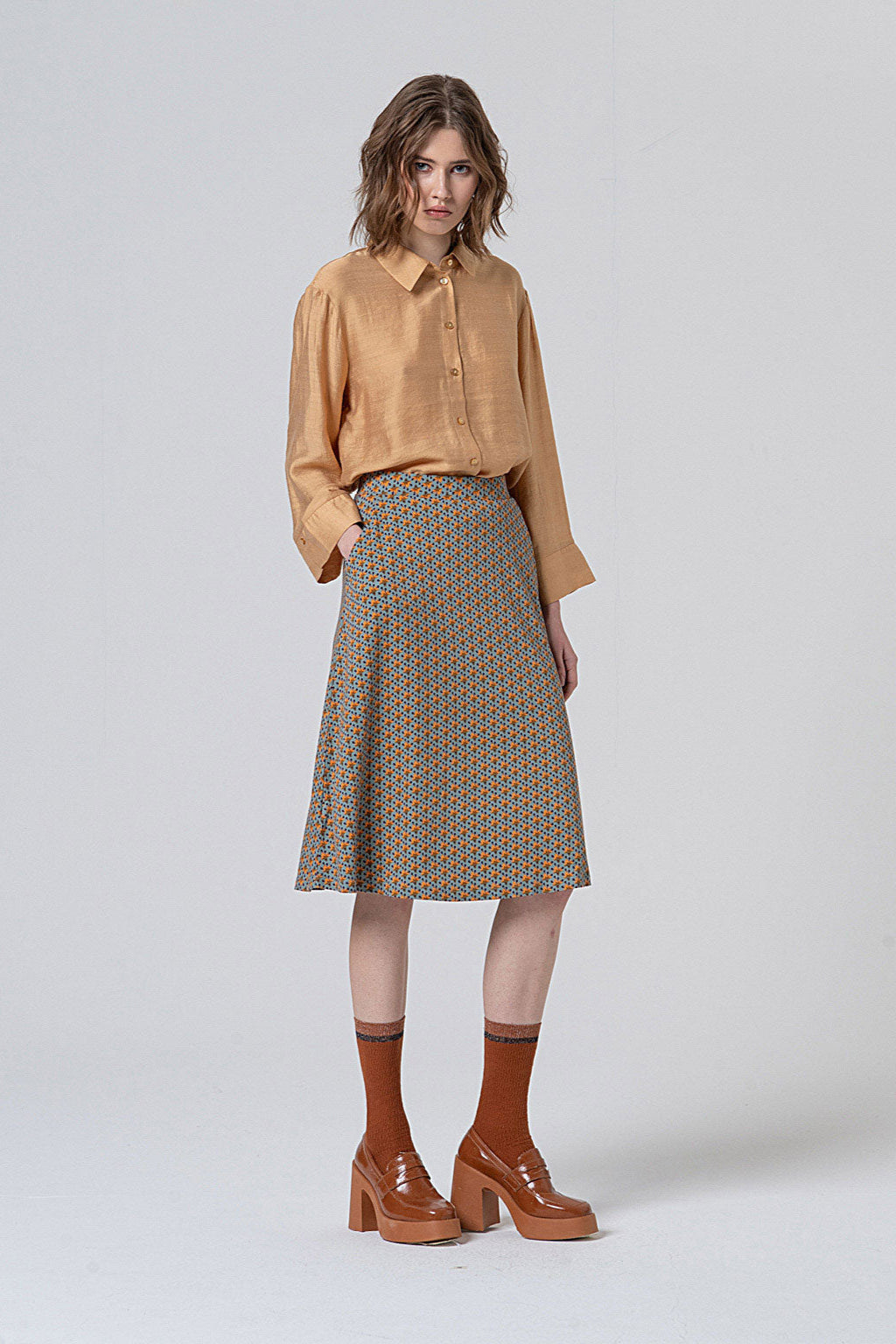 Surkana Omfo Flared Skirt