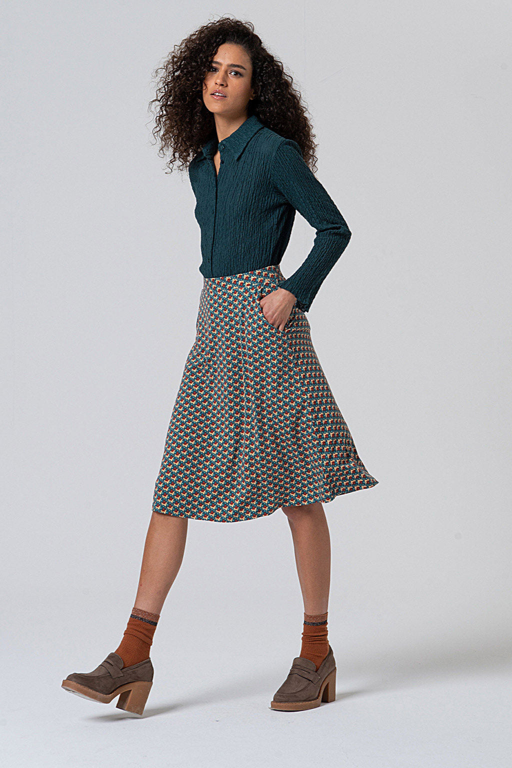 Surkana Omfo Flared Skirt
