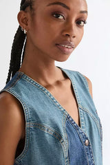 Wrangler Vest Dress Patchwork