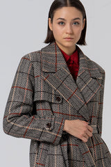 Surkana Maco Trench Coat Herringbone