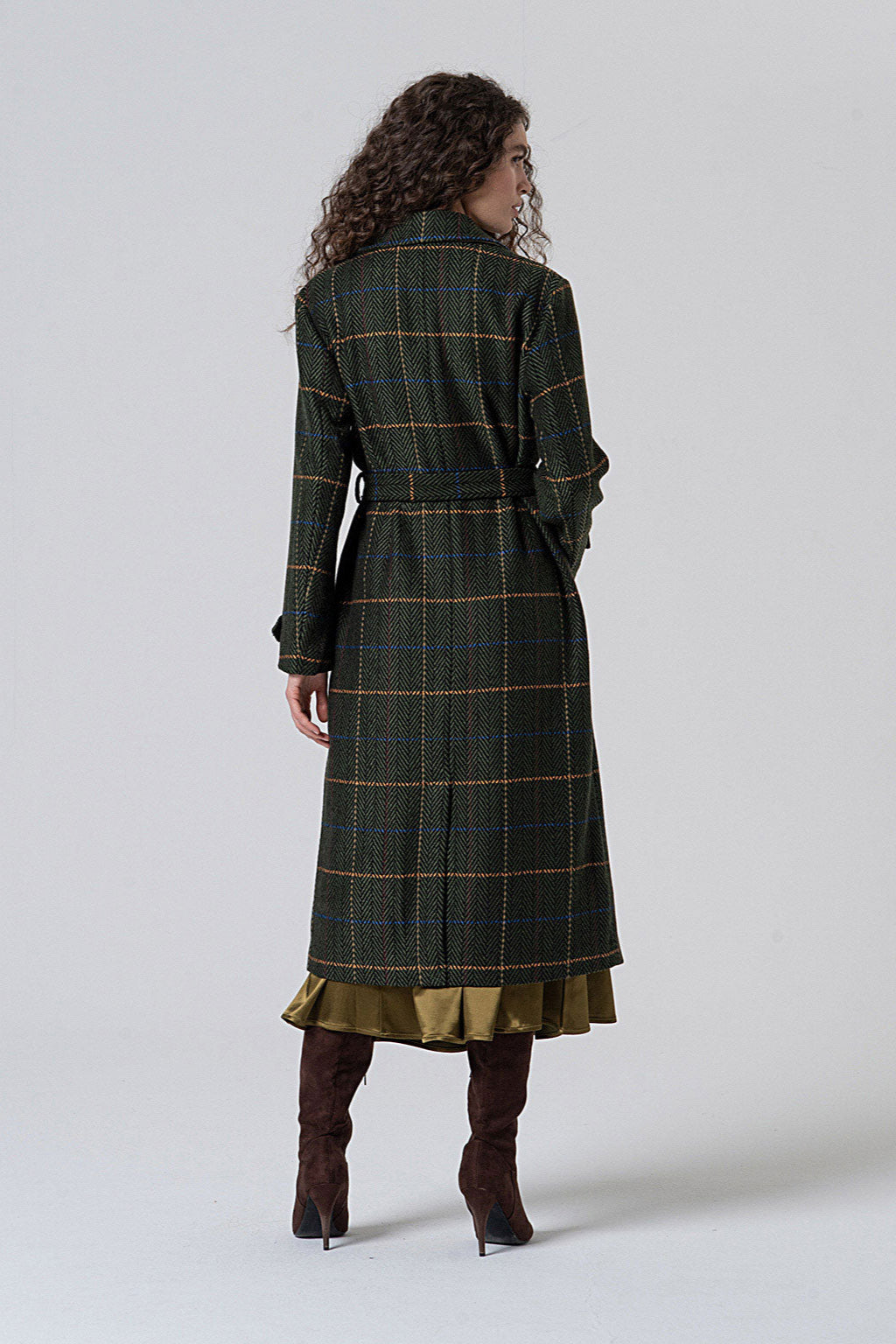 Surkana Maco Trench Coat Herringbone