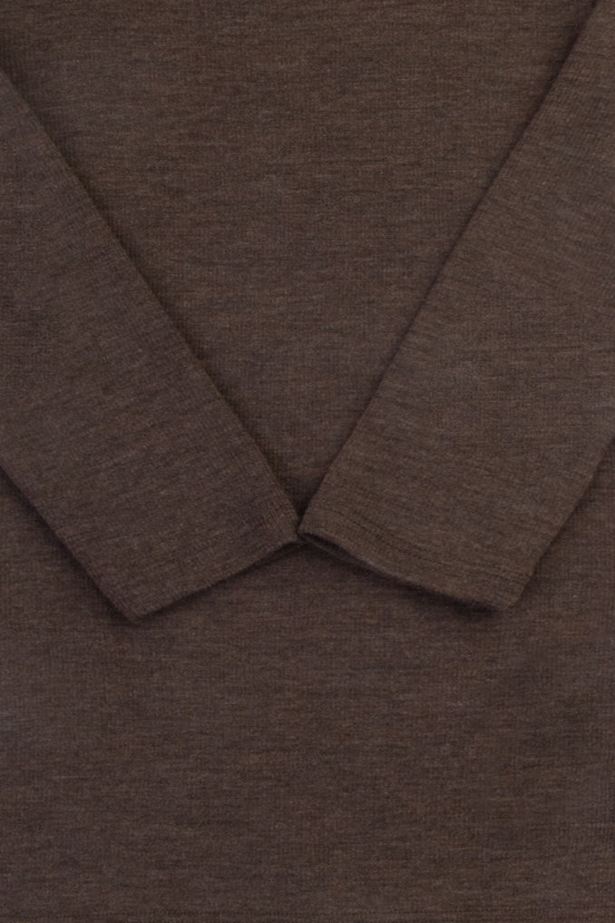 Joha Rundhals Rib Bluse Merinould