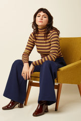 King Louie Rollneck Top Eira Stripe