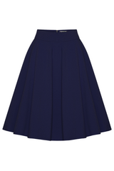 Daisy Dapper Swing Skirt #farve_navy