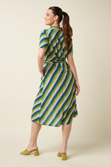 King Louie Olive Midi Dress Cliff