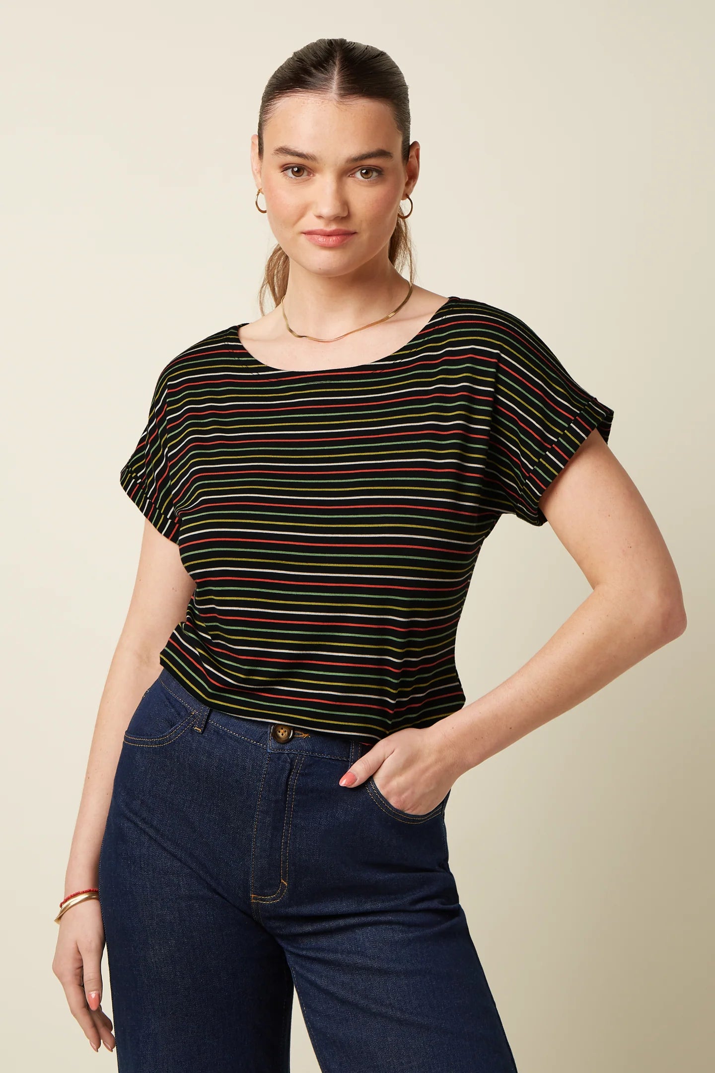 King Louie Aria Top Menchini Stripe