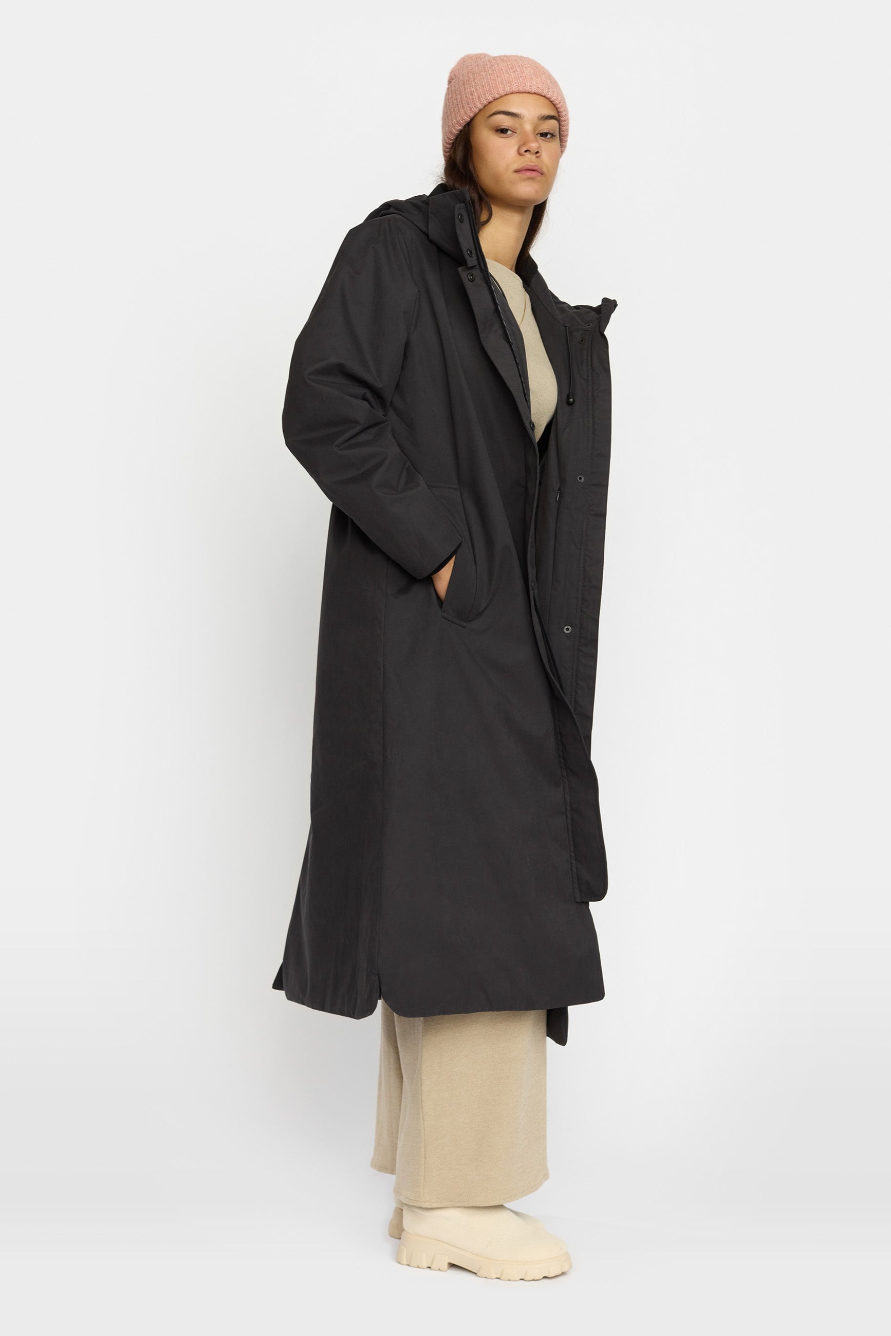 Selfhood Long Hooded Coat