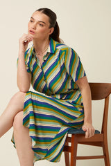 King Louie Olive Midi Dress Cliff