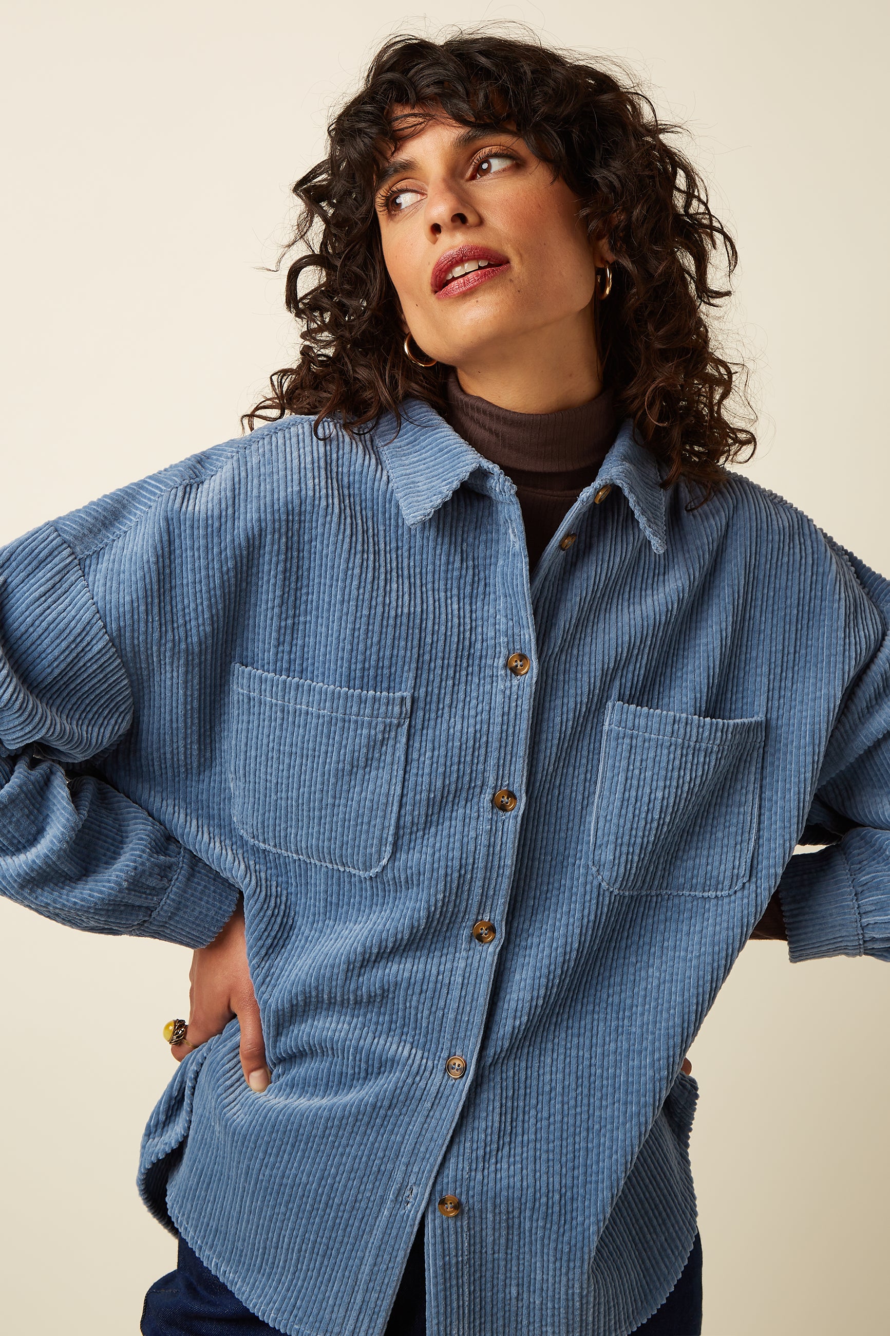 King Louie Fee Pocket Blouse Birch Cord
