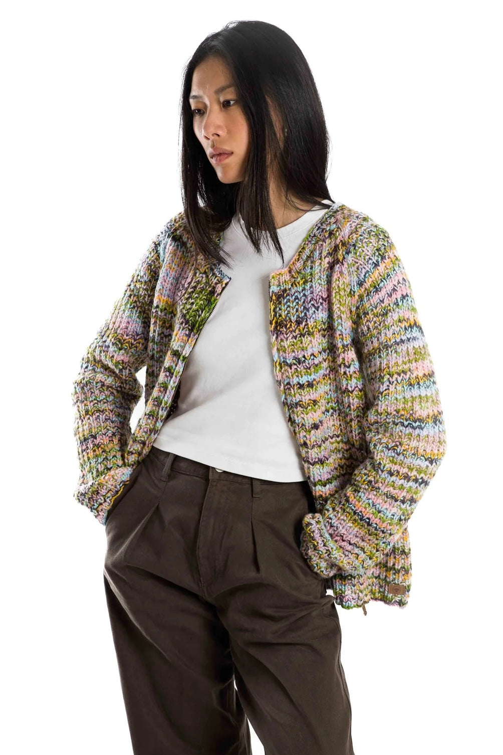 Fuza Wool Køb multifarvet Sol Cardigan fra Fuza Wool på Sophies.dk