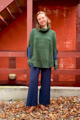 Sibin Linnebjerg Siff Strik Poncho -Sibin Linnebjerg-Sophies.dk #farve_army-green