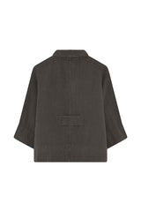 Own By Basics Linen Lab Coat Blouse