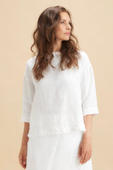Own By Basics Linen Blouse Collar