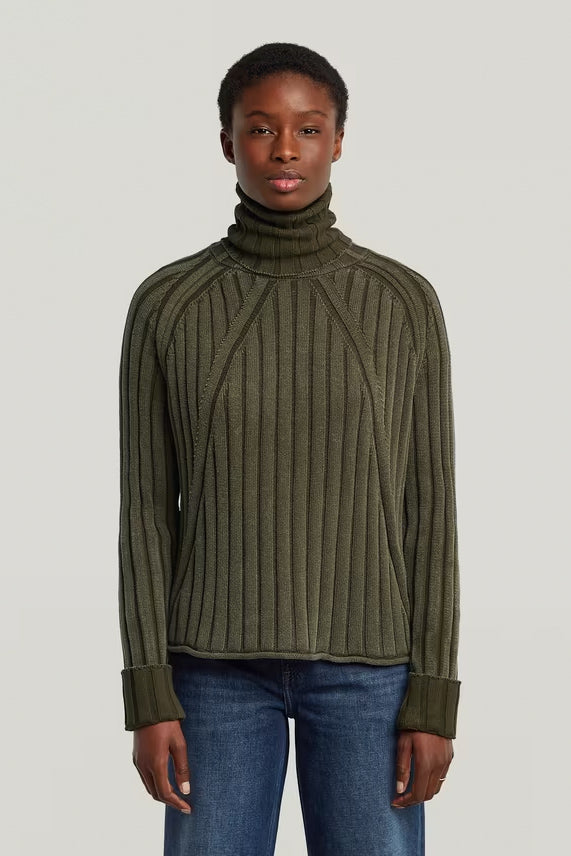 G-Star Washed Loose Turtle Knit