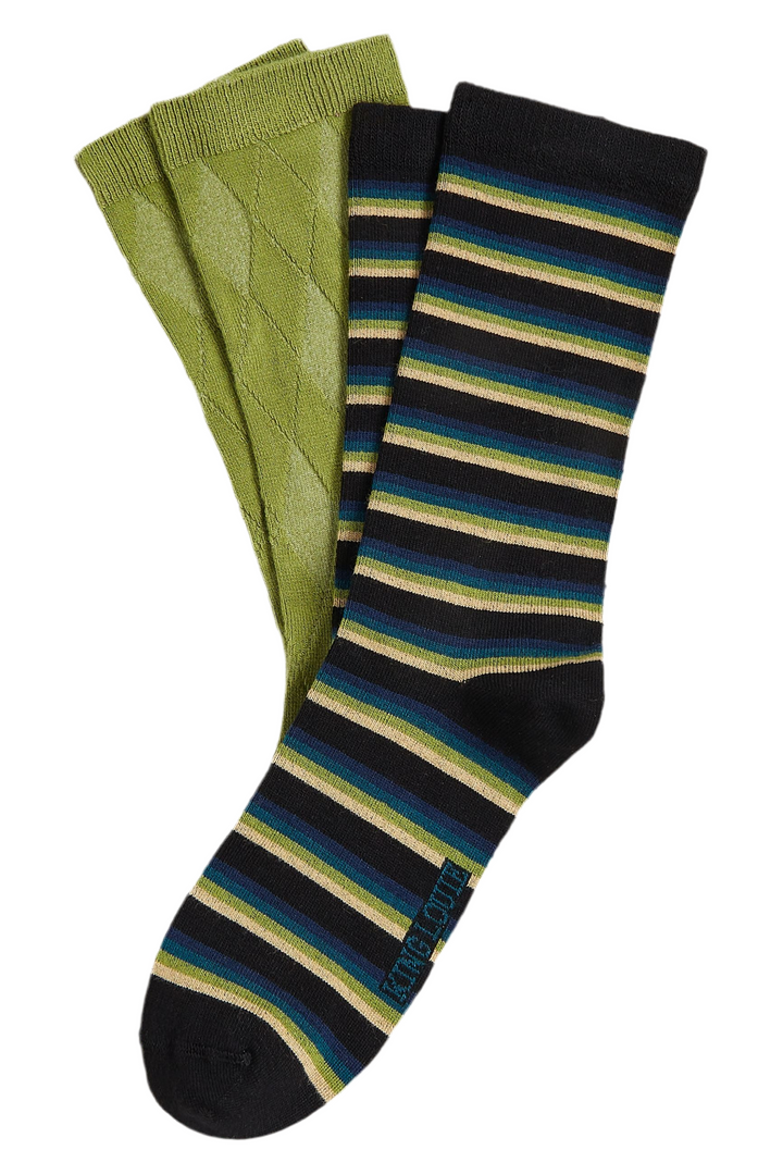 King Louie Socks 2-Pack Century Stripe