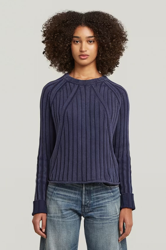 G-Star Washed Loose Round Knit