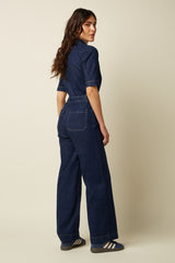 King Louie Mira Jumpsuit Onyx Denim