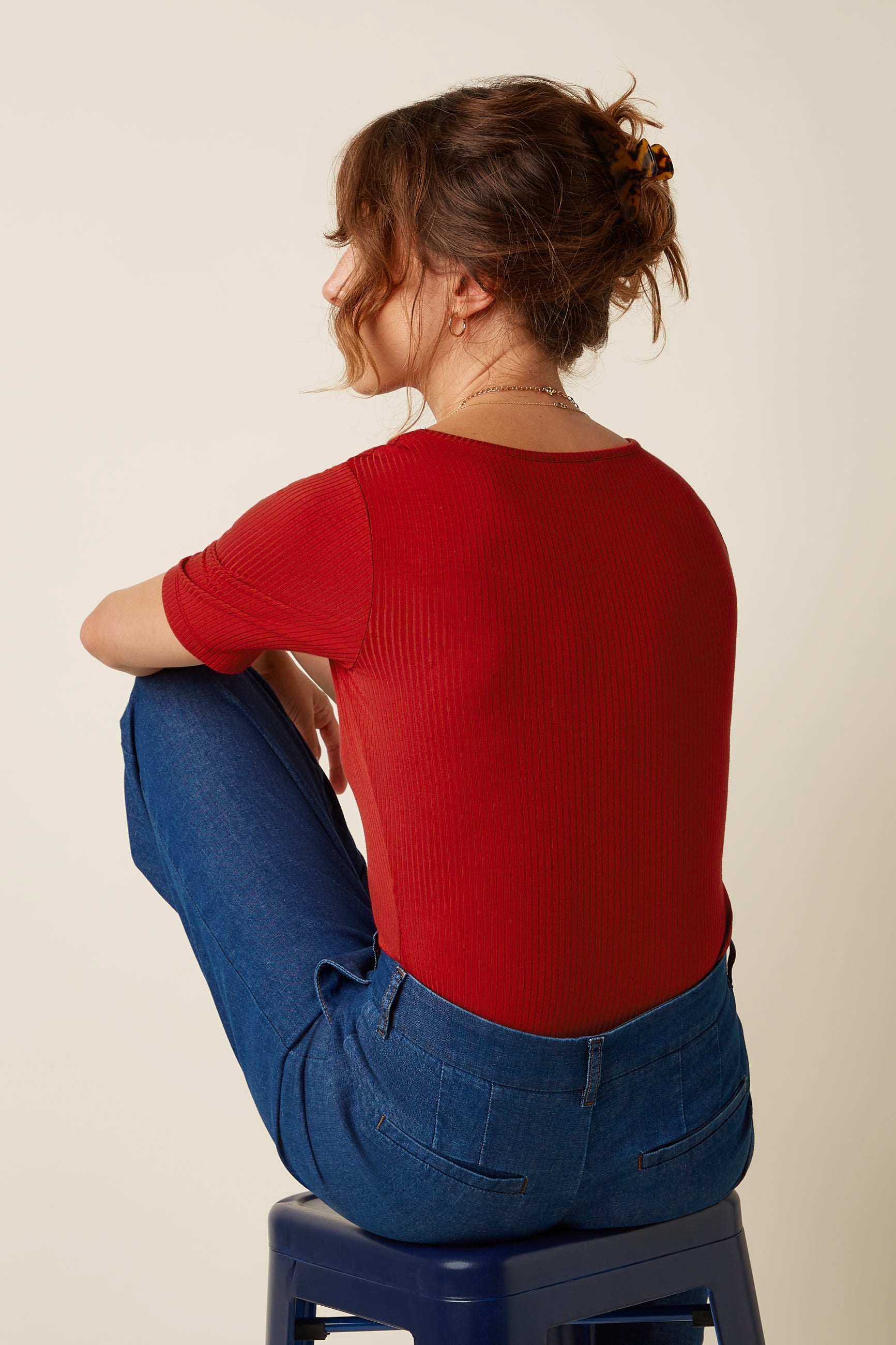 King Louie Carice Top Uni Rib