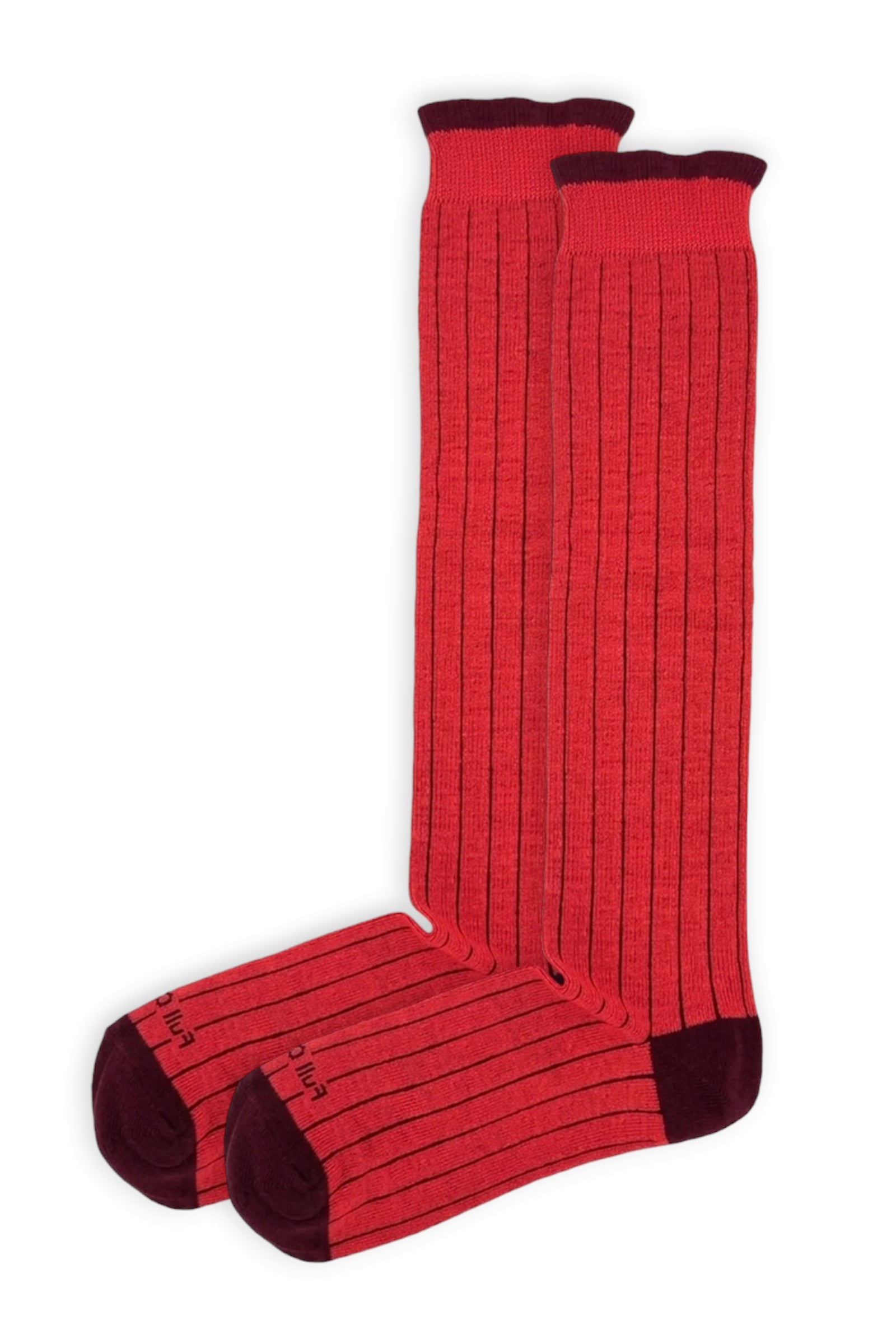 Full Colour Rib Knee Socks
