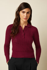King Louie Polo Top Avel Knit