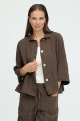 Own By Basics Linen Lab Coat Blouse