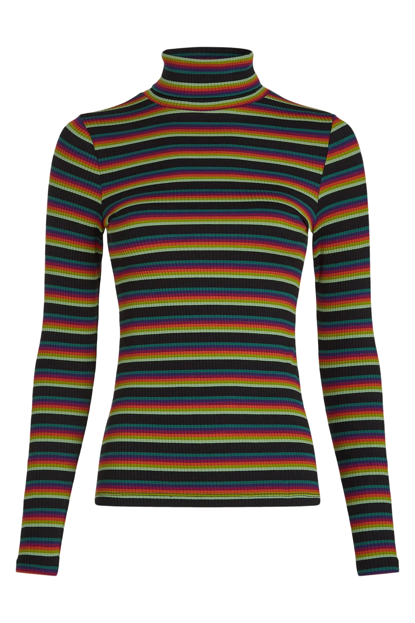 King Louie Rollneck Top Lottie Stripe
