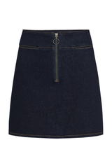 King Louie Olivia Zip Skirt Walker Denim