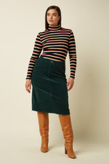 King Louie Rollneck Top Lottie Stripe