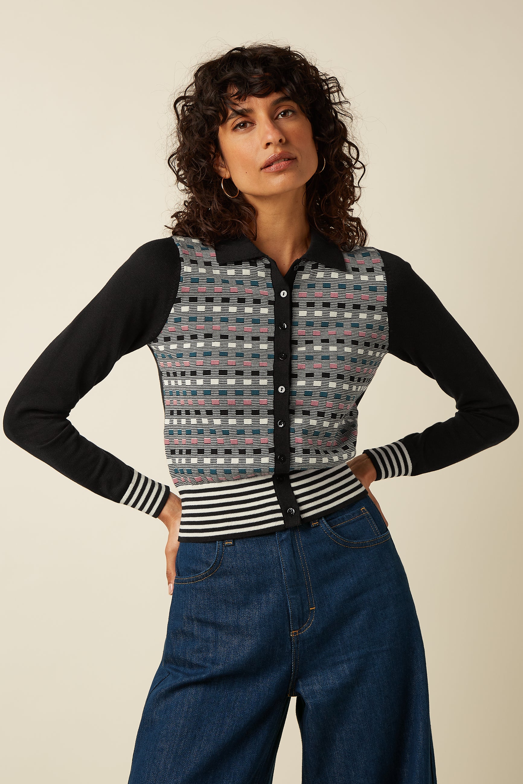 King Louie Sofie Cardigan Brume