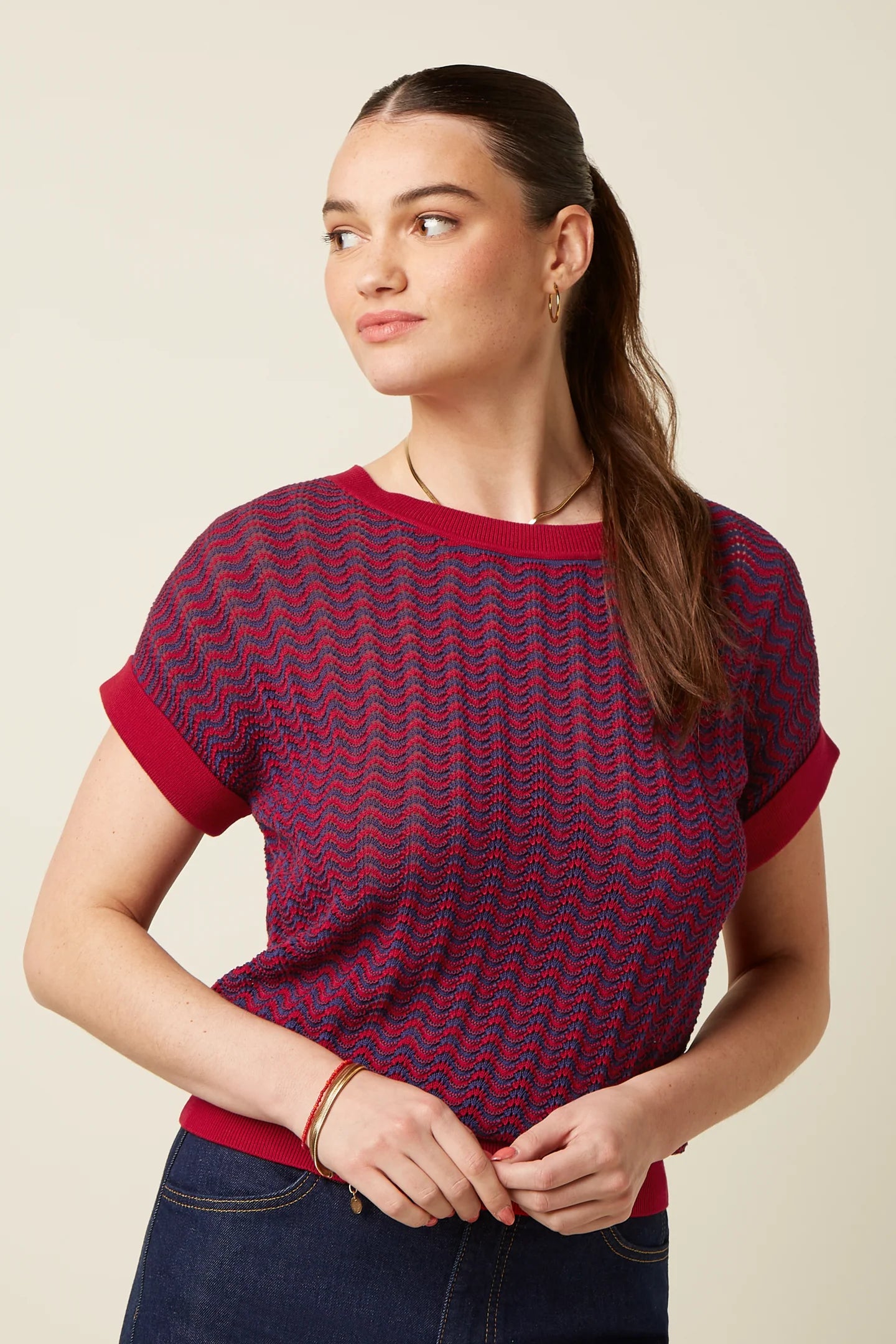 King Louie Boatneck Top Tide