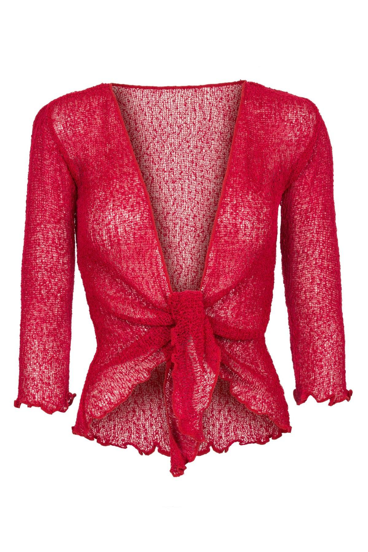 Sophies Ensfarvet bolero red rød #farve_red