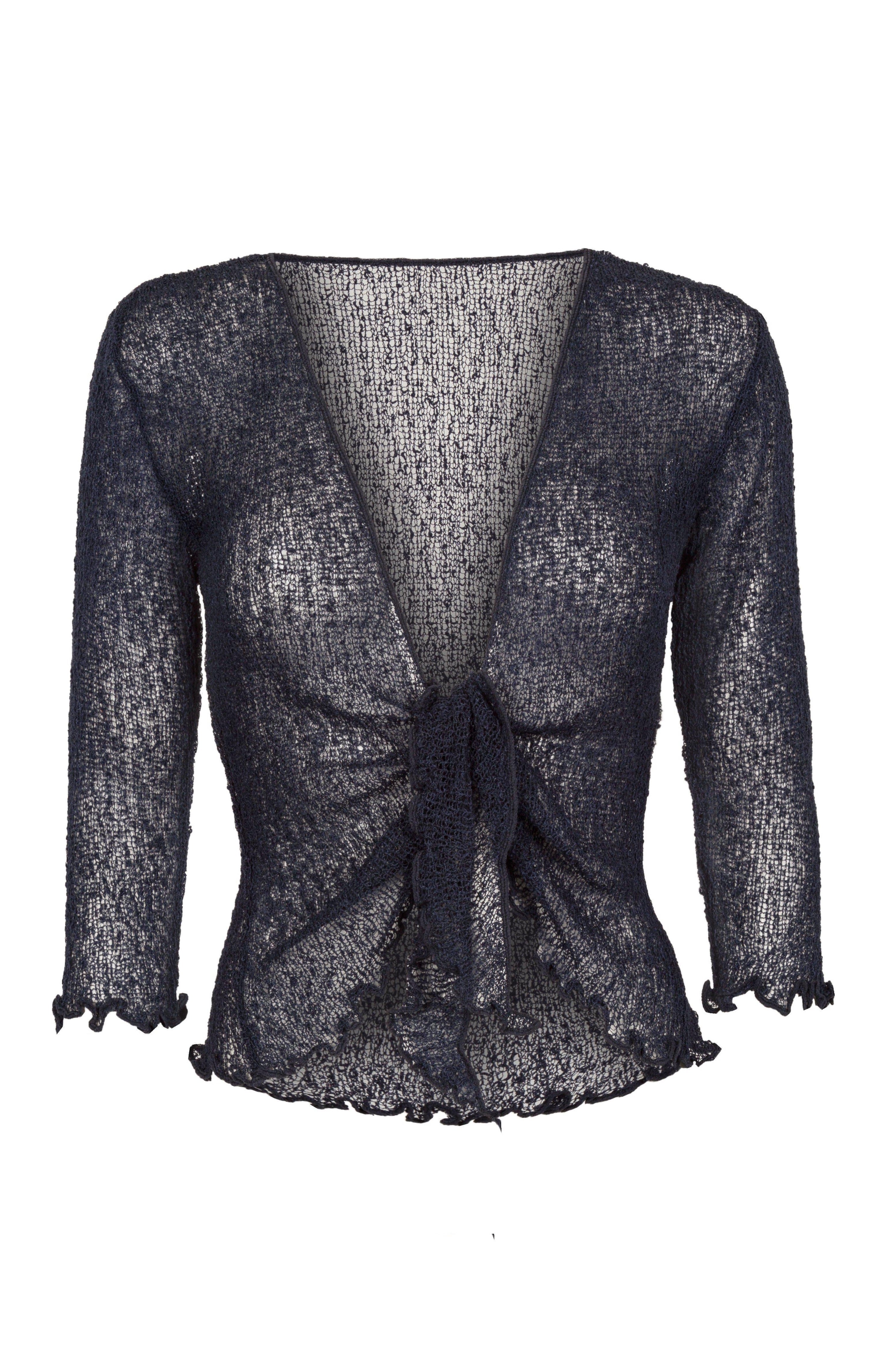 Sophies Ensfarvet bolero navy #farve_navy