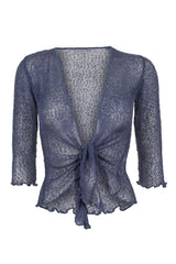 Sophies Ensfarvet bolero Jeans Blå #farve_jeans
