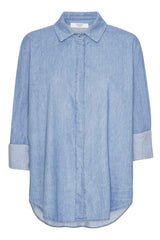 Amaze Ingrid Skjorte Denim #farve_light-blue