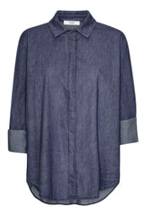 Amaze Ingrid Skjorte Denim #farve_navy