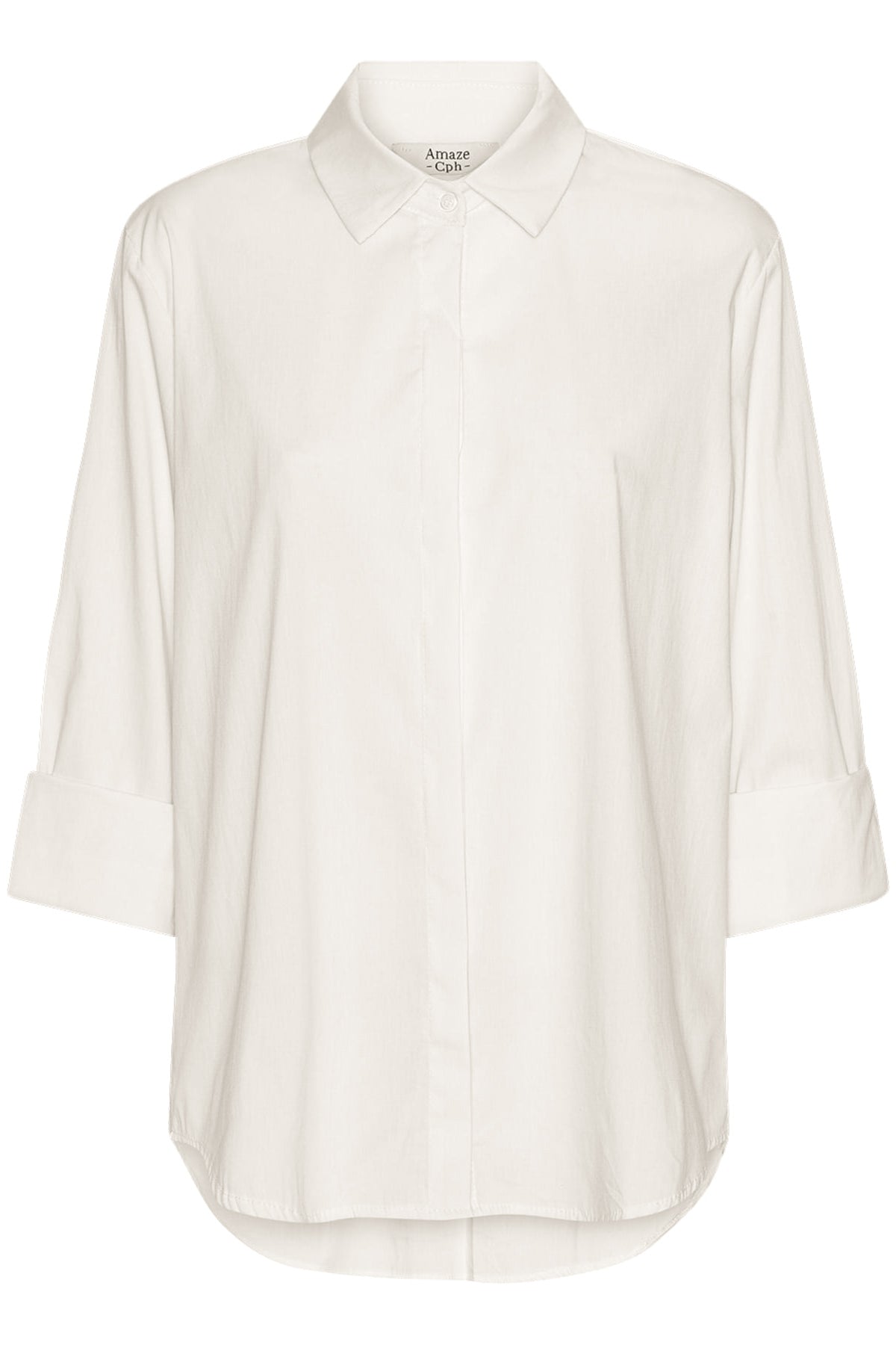 Amaze Norma Skjorte Bomuld #farve_off-white