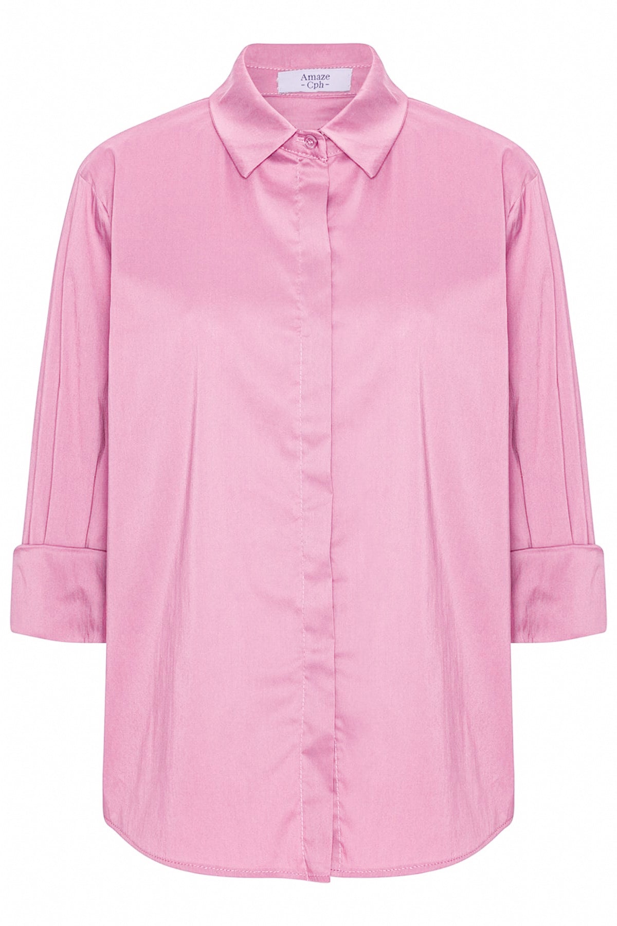 Amaze Norma Skjorte Bomuld #farve_pink-lady