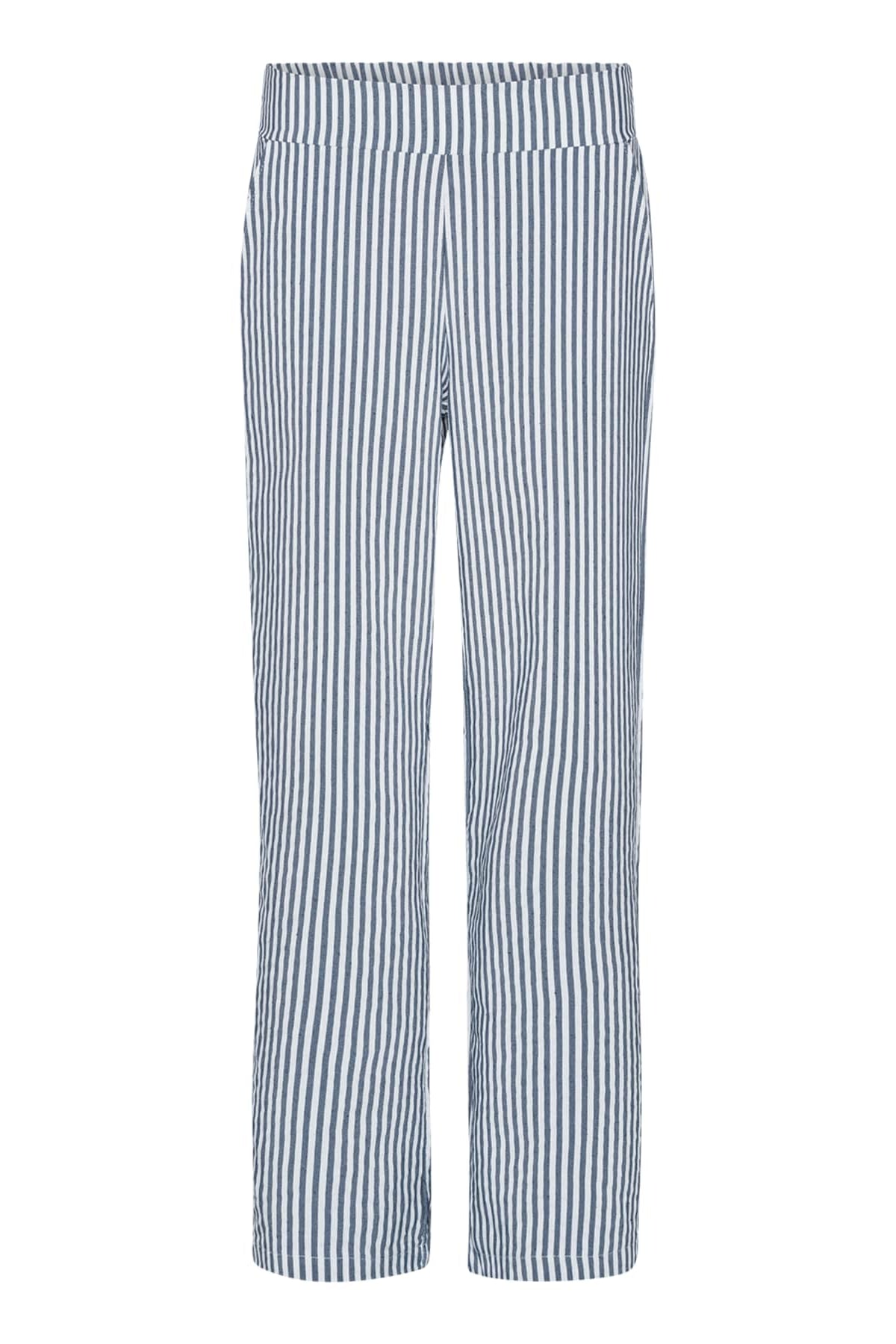 Amaze Victoria Bukser Stripe Navy #farve_navy