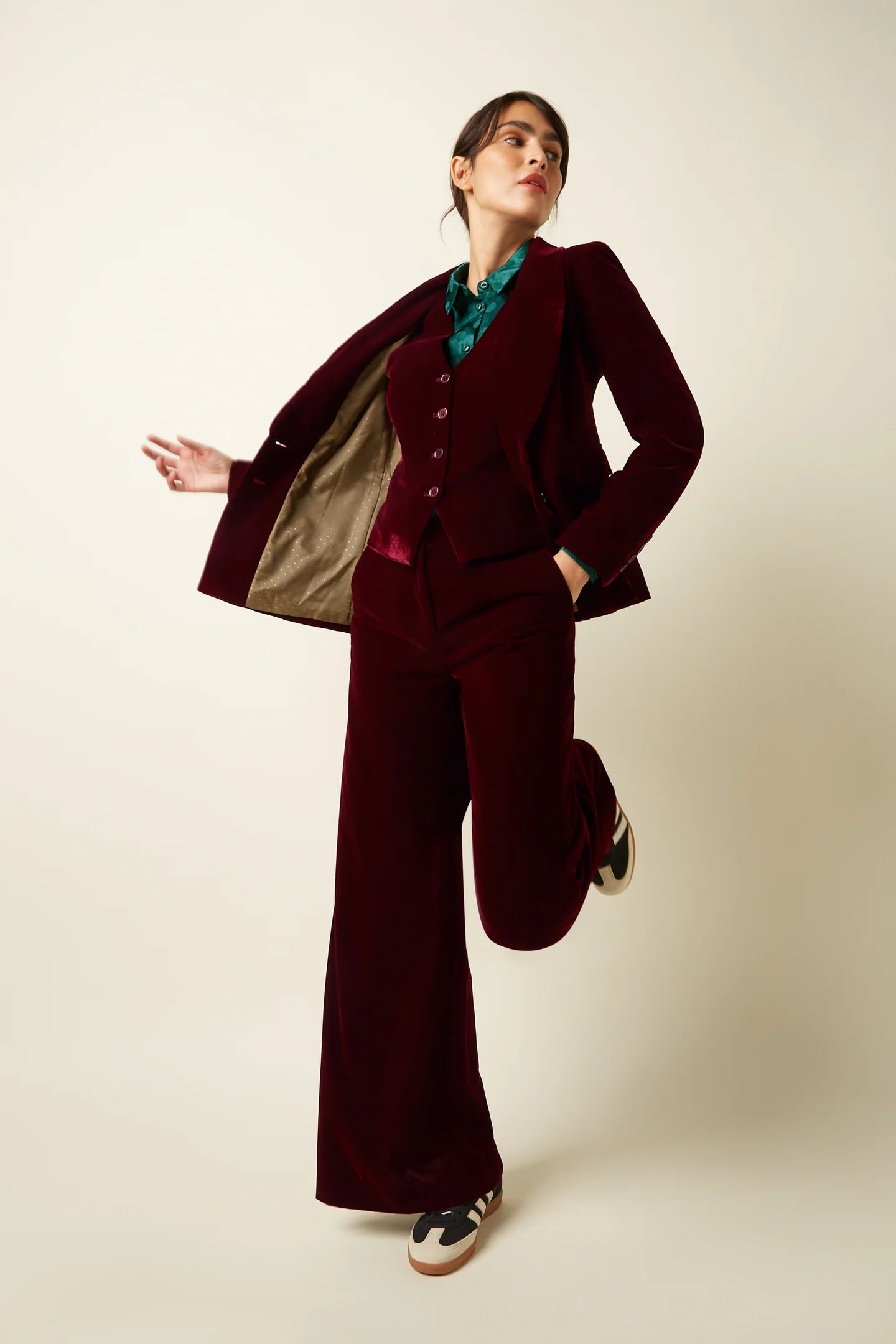 King Louie Brooke Blazer Gamine Velvet